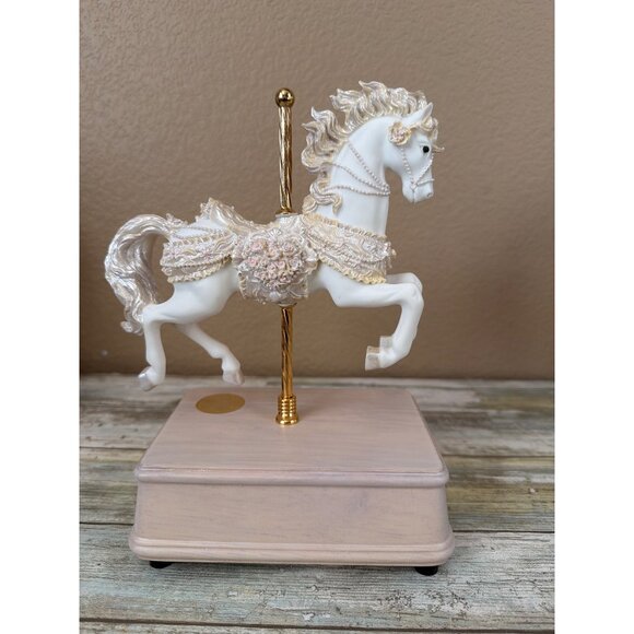Chantilly Wedding Carousel Horse San Francisco Music There Is Love Ltd Ed No Box - Picture 3 of 13
